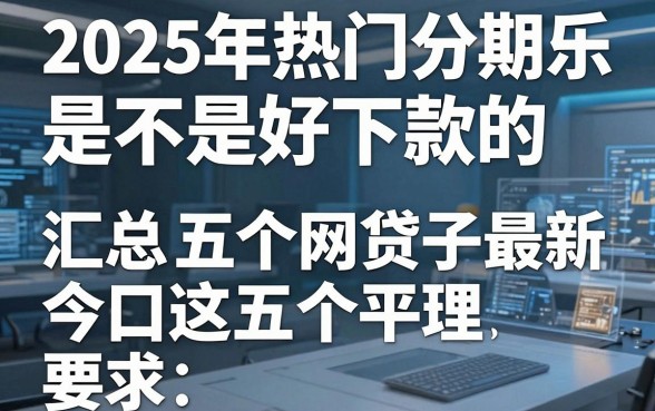 2025年热门分期乐是不是好下款的,汇总五个最新网贷口子今日整理这五个平台
