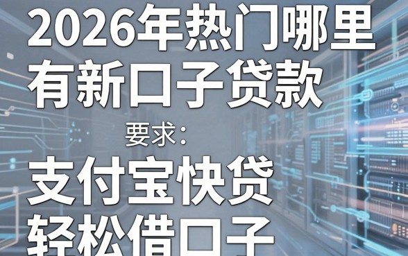 2026年热门哪里有新口子贷款,盘点五个支付宝快贷轻松借口子