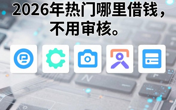 2026年热门哪里借钱不用审核,整理五个芝麻分负面借款的软件