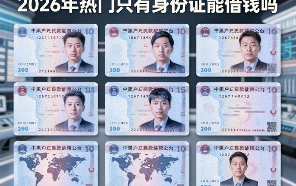 2026年热门只有身份证能借钱吗,整合五个黑户能下款的平台