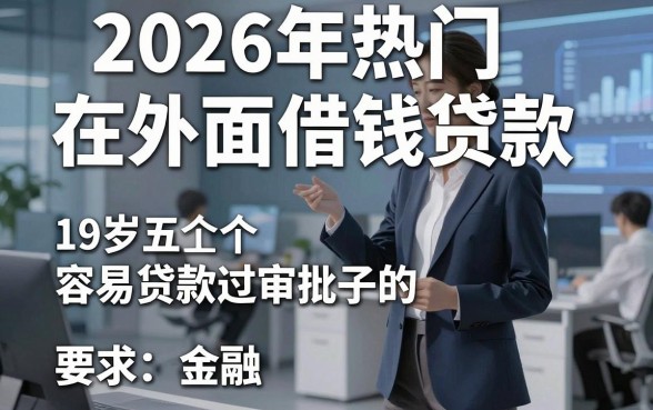 2026年热门在外面借钱贷款,概括五个19岁贷款容易过审批的口子