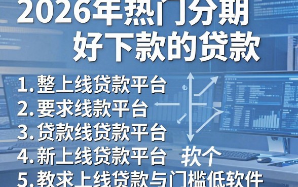 2026年热门分期好下款的贷款，整理5个新上线贷款平台门槛低软件