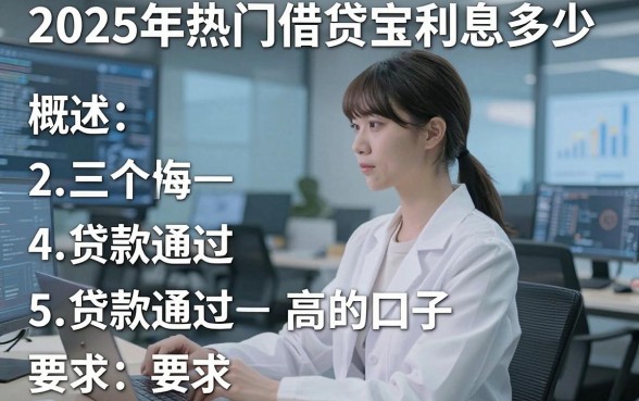 2025年热门借贷宝利息多少,概括5个贷款通过高的口子