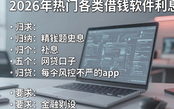 2026年热门各类借钱软件利息，归纳五个网贷口子风控不严的app