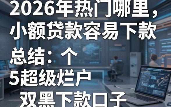 2026年热门哪里小额贷款容易下款，总结5个超级烂户双黑下款口子