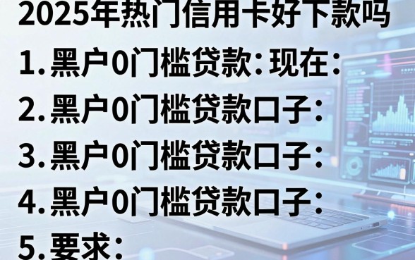 2025年热门信用卡好下款吗现在,罗列五个黑户0门槛贷款口子
