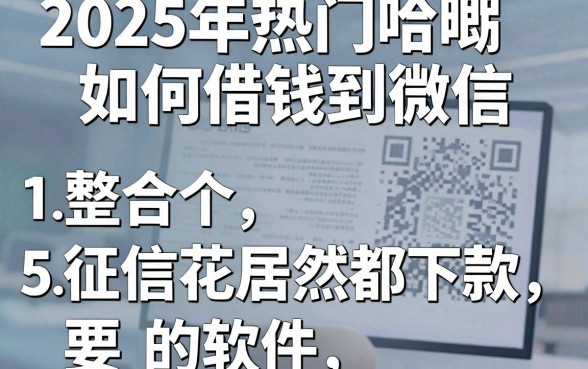 2025年热门哈啰如何借钱到微信,整合5个征信花居然都下款的软件