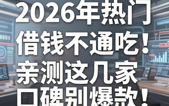 2026年热门今日头条借钱不通吃!亲测这几家口碑爆款,千万别错过