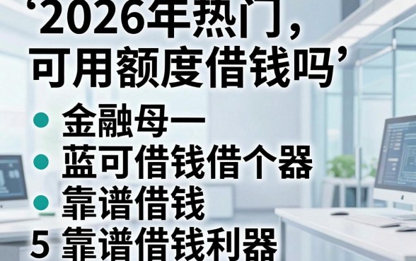 2026年热门可用额度借钱吗,概括5个靠谱借钱利器
