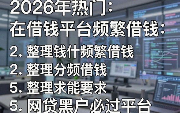 2026年热门在借钱平台频繁借钱,整理5个网贷黑户必过平台