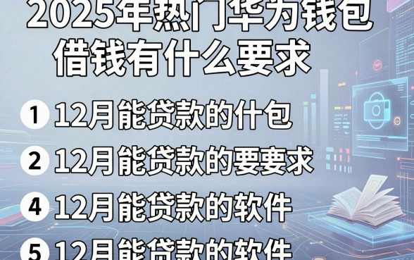 2025年热门华为钱包借钱有什么要求，概括5个12月能贷款的软件