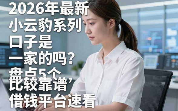2026年最新小云豹系列口子是一家的吗？盘点5个比较靠谱借钱平台速看！