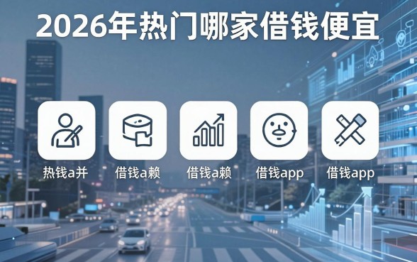 2026年热门哪家借钱便宜,整合五个值得信赖的借钱app