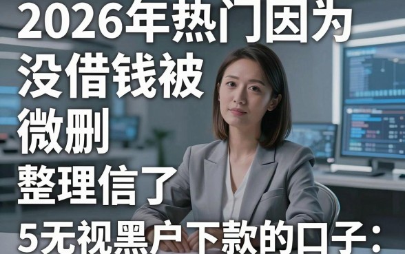2026年热门因为没借钱被删微信了，整理5个无视黑户下款的口子