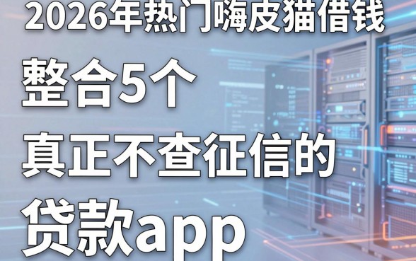 2026年热门嗨皮猫借钱，整合5个真正不查征信的贷款app