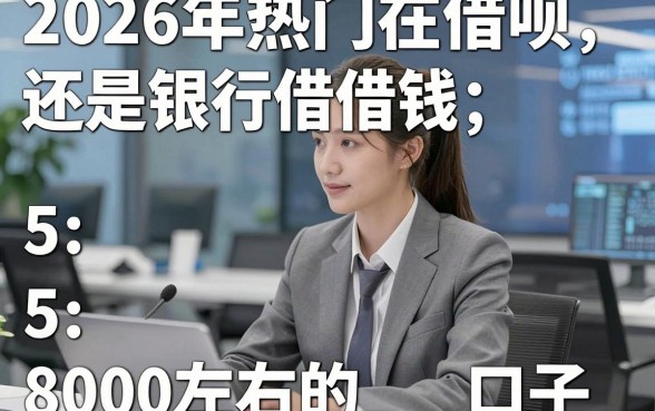 2026年热门在借呗借钱还是银行借钱，概括5个无视黑白下款8000左右的口子
