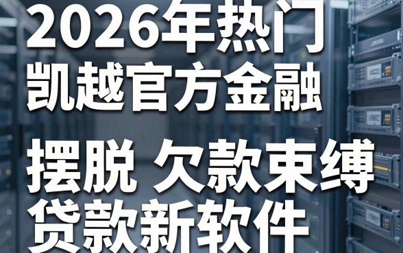 2026年热门凯越官方金融，分享5个摆脱欠款束缚贷款新软件