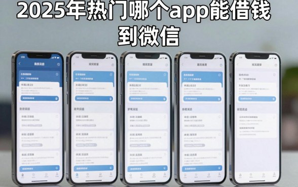 2025年热门哪个app能借钱到微信,盘点5个手机小额黑户快速贷款app