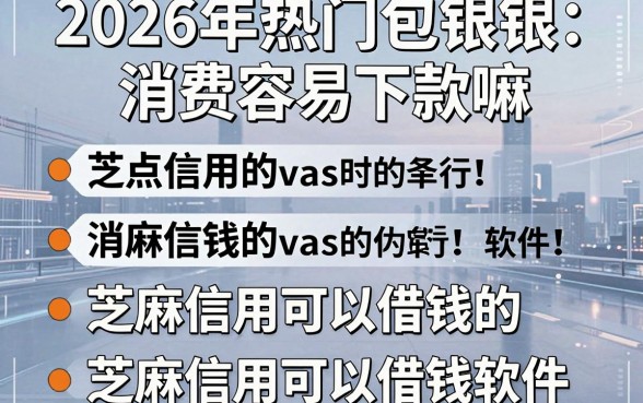 2026年热门包银消费容易下款嘛,盘点五个芝麻信用可以借钱的软件