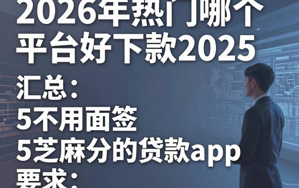 2026年热门哪个平台好下款2025,汇总5个不用面签和芝麻分的贷款app