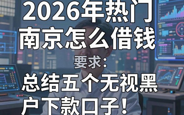 2026年热门南京怎么借钱,总结五个无视黑户下款口子