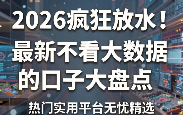 2026疯狂放水!最新不看大数据的口子大盘点,热门实用平台无忧精选