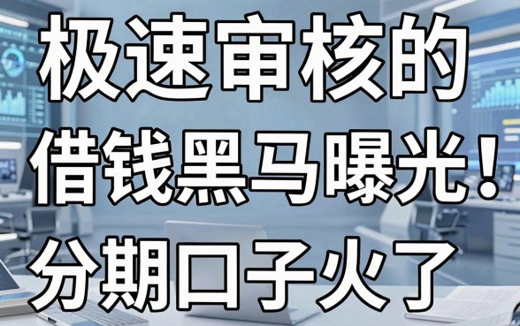 极速审核的借钱黑马曝光!这几家类似手机贷的分期口子火了