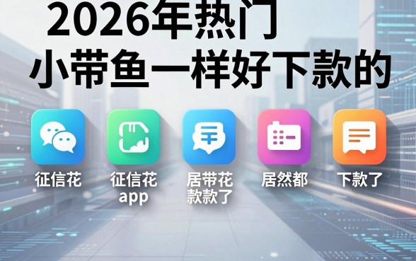 2026年热门和小带鱼一样好下款的，汇总五个征信花居然都下款了的app
