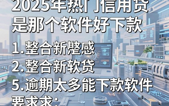 2025年热门信用贷是那个软件好下款，整合5个逾期太多能下款软件