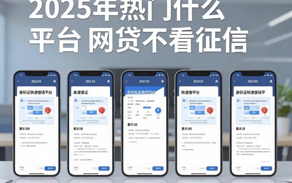 2025年热门什么平台网贷不看征信,盘点五个手机和身份证快速借钱平台