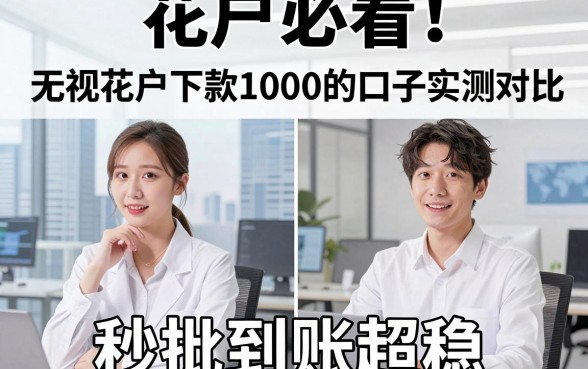 花户必看！无视花户下款1000的口子实测对比，秒批到账超稳！