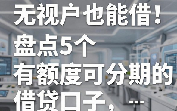 无视花户也能借!盘点5个有额度可分期的借贷口子