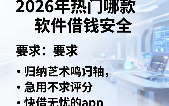 2026年热门哪款软件借钱安全,归纳五个急用不求评分快借无忧的app