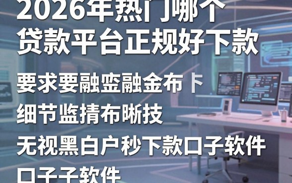 2026年热门哪个贷款平台正规好下款，整合五个无视黑白户秒下款口子软件
