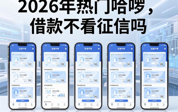 2026年热门哈啰借款不看征信吗，整理五个手机和身份证快速借钱平台