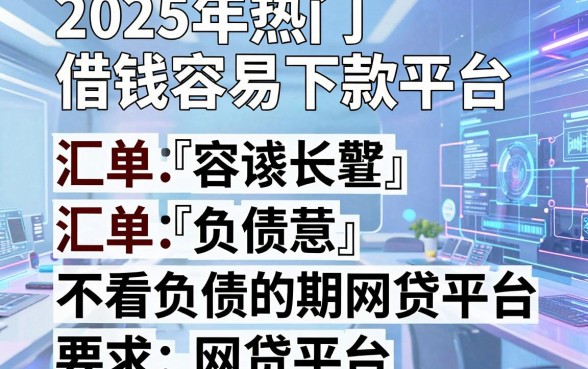 2025年热门借钱容易下款平台,汇总五个不看负债的长期网贷平台
