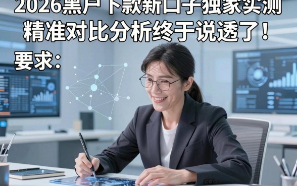 2026黑户下款新口子独家实测，精准对比分析终于说透了！