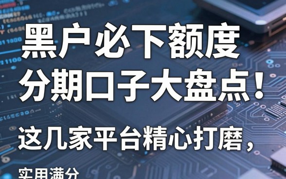 黑户必下额度分期口子大盘点！这几家平台精心打磨，实用满分！