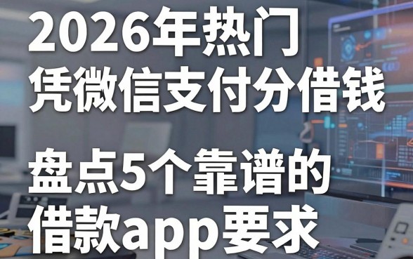 2026年热门凭微信支付分借钱软件,盘点5个靠谱的借款app