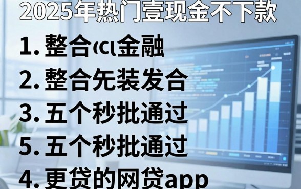 2025年热门壹现金不下款,整合五个秒批通过的网贷app