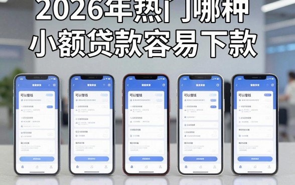 2026年热门哪种小额贷款容易下款，整合5个手机上可以借钱的平台