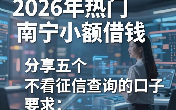 2026年热门南宁小额借钱，分享五个不看征信查询的口子