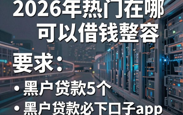 2026年热门在哪可以借钱整容,梳理5个黑户贷款必下口子app
