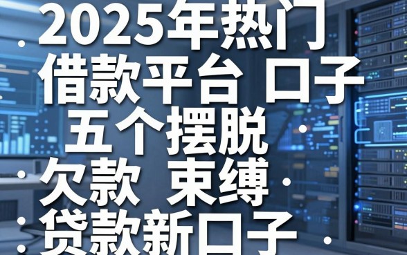 2025年热门借款平台口子，整理五个摆脱欠款束缚贷款新口子