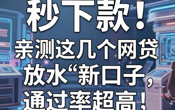 秒下款!亲测这几个网贷放水新口子,通过率超高赶紧试试