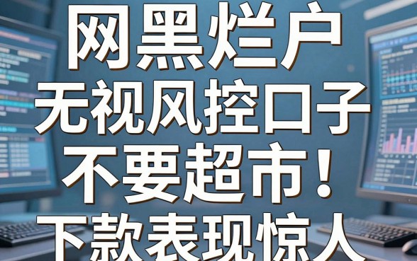 网黑烂户无视风控口子不要超市!这几家平台下款表现惊人