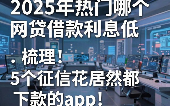 2025年热门哪个网贷借款利息低，梳理5个征信花居然都下款的app
