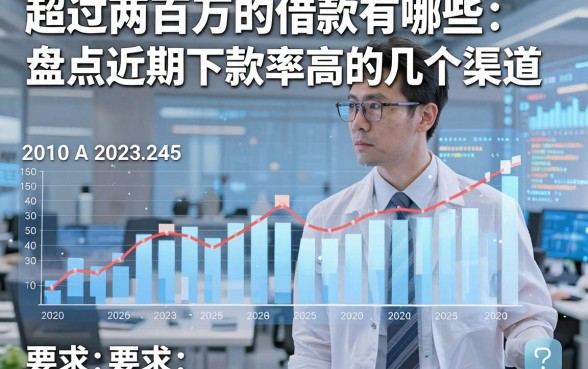 超过两百万的借款有哪些：盘点近期下款率高的几个渠道