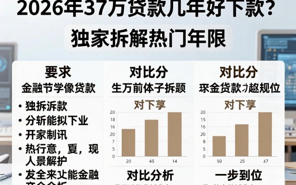 2026年37万贷款几年好下款？独家拆解热门年限，对比分析一步到位！