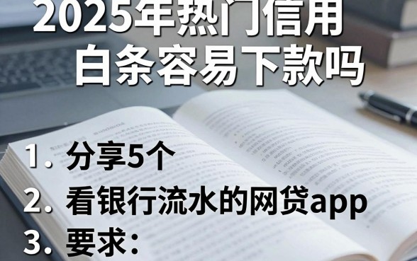 2025年热门信用白条容易下款吗,分享5个看银行流水的网贷app